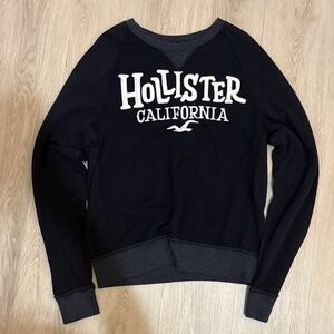Hollister California Black Fleece Crewneck Sweater